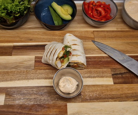 Quick & Simple Grilled Chicken Wrap