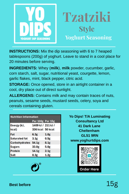 Tzatziki Style Yoghurt Seasoning