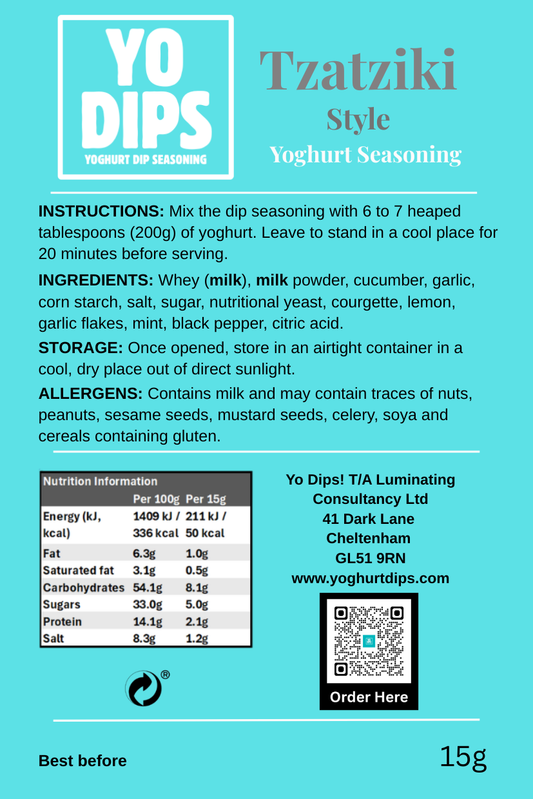 Tzatziki Style Yoghurt Seasoning